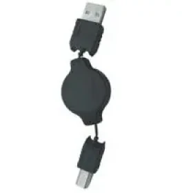 PremiumCord USB navíjací kábel 0,9m AB (8592220006983)