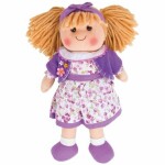 Bigjigs Toys Látková bábika Laura 34 cm