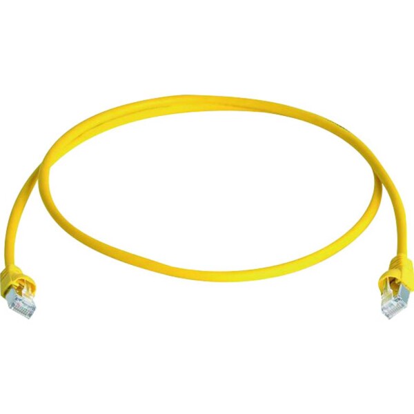 Telegärtner 100009132 RJ45 sieťové káble, prepojovacie káble CAT 6A S/FTP 25.00 m žltá samozhášavý, bez halogénov, UL certifikácia 1 ks; 100009132