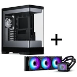 PHANTEKS S2 + Glacier One 360M25 Gen2 DRGB / Sada PC skrine a AIO vodného chladiča / 360mm / 4X 120mm DRGB / AMD + Intel (GABU-680)