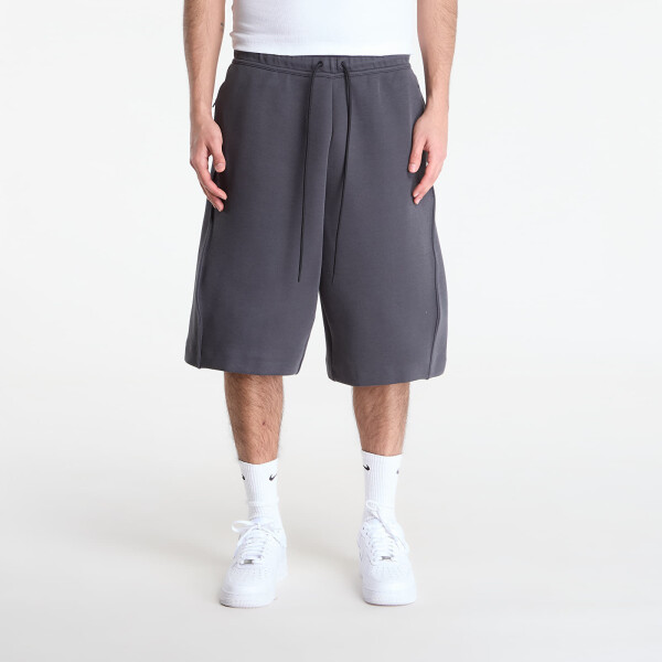 Mikina Nike Tech Men's Oversized Fleece Shorts Anthracite/ Black XXL