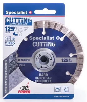 Specialist Premium / Diamantový rezný kotúč / 125x22 mm / výška segmentu 10 mm (11/2-1125)