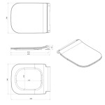 ISVEA - VEA WC sedátko SLIM, Soft Close, Easy Take, biela 40Z10200I