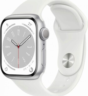 Apple Watch 8 GPS 41mm Silver Alu Sport Biely (MP6K3WB/A)