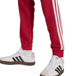 Pánske tričko adidas Essential 3-Stripes French Terry burgundy KR2702 M
