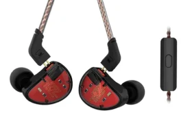 KZ AS10 Slúchadlá s mikrofónom (Red/Black) (6970493060888)