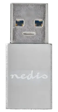 Nedis Profigold adaptér USB-A - USB-C strieborná / Redukcia / USB 3.2 Gen 1/5 Gbps / hliníkové telo (CCTB60925AL)