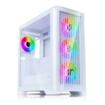 Evolveo Ptero Q2G biela / ATX / 1x USB 3.2 Gen 1 + 2x USB 2.0 / 4X 120 mm ARGB / bez zdroja / priehľadná bočnica + predná (PTEROQ2G-WH)