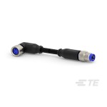 TE Connectivity upravený zástrčkový konektor pre senzory - aktory, 3-2273124-3, 1 ks; 3-2273124-3