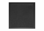 Sprchová vanička štvorcová SAT Project 90x90 cm liaty mramor čierna SATSVPRO90QCA SATSVPRO90QCA