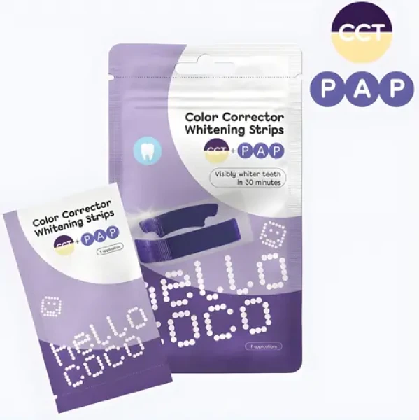 Hello Coco Bieliace pásky na zuby fialové / 14 ks (1774668)