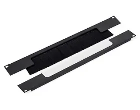 Triton RAB-ZP-X02-A3 / Priechodný panel 19" 2U / rozdelený horizontálne / kefový / otvor 350x55 mm / čierna (RAB-ZP-X02-A3)