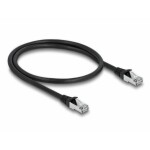 Delock 80133 RJ45 sieťové káble, prepojovacie káble CAT 6A S/FTP 0.50 m čierna 1 ks; 80133