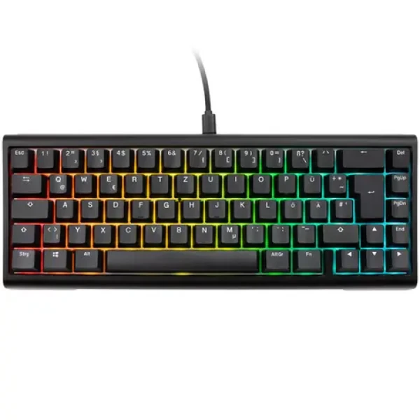 Ducky Tinker 65 Cherry MX-Red čierna / herná klávesnica / podsvietená / mechanická / drôtová USB-C / DE (PKTI2367IST-CRDEPDOECLAAW1)