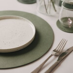 Eulenschnitt Oboustranné prostírání Star Green Ø 35 cm
