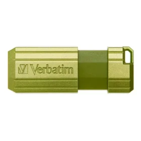 Verbatim Store 'n' Go PinStripe 32GB zelená / Flash Disk / USB-A 2.0 / čítanie: 12MBs / zápis: 5MBs (49958)