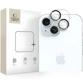 Tech-Protect Cam Fit+ číra / Ochranný kryt fotoaparátu / Apple iPhone 14, 14 PLUS, 15, 15 PLUS