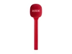 Rode Interview GO červená / Ručný adaptér / pre Wireless GO, GO II, GO 3, PRO, ME / ochrana proti vetru (INTERVIEWGORED)