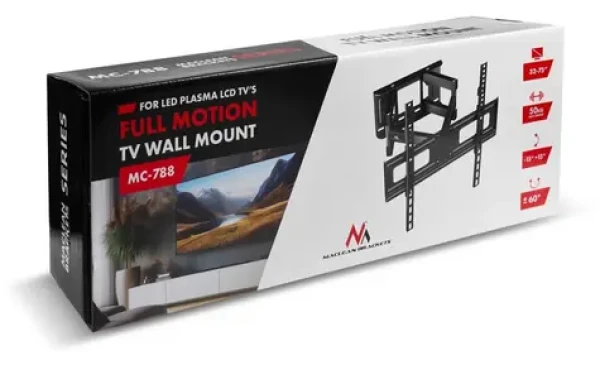 Maclean MC-788 / Nástenný držiak pre TV / 32-75" / VESA 400x400 / nosnosť 50 kg (MC-788)