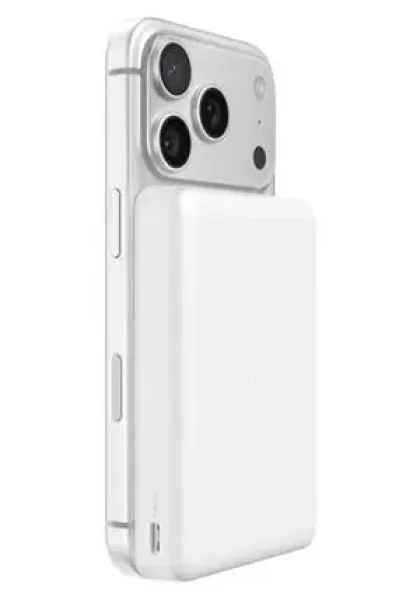 Belkin BOOST CHARGE Qi2 Slim biela / Bezdrôtová powerbanka / Magnetická / 10000mAh (BPD015hqWH)