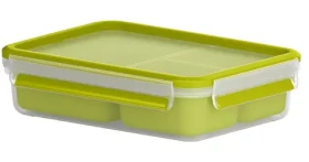 TEFAL Master Seal TO GO K3100412 zelená / Obdĺžniková dóza na jedlo / 1,2 l / plastová (4168430002714)