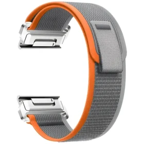 Beline Wild Patch Loop šedo-oranžová / Remienok pre Garmin / 22 mm / Nylon (05908047991334)