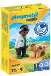 Playmobil® 1.2.3 70407 Zverolekár so psom