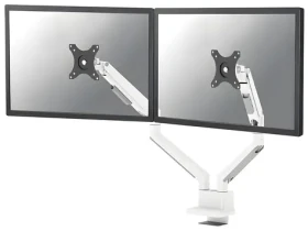 Neomounts TIS DS70-250WH2 biela / Stolový držiak pre 2 monitory / 17-32" / VESA 75x75-100x100 / nosnosť 9 kg (DS70-250WH2)