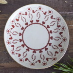 Bloomingville Keramický dezertný tanier Jolly Red 16 cm