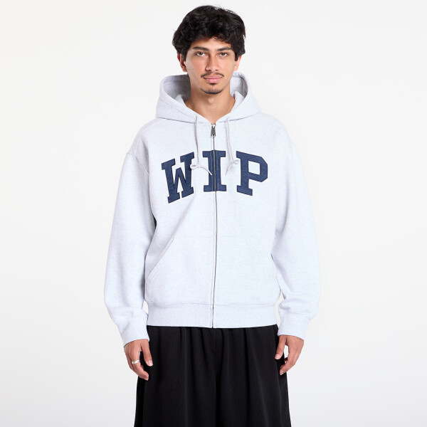 Mikina Carhartt WIP Hooded WIP Sweat Jacket UNISEX Ash Heather Stone Washed S