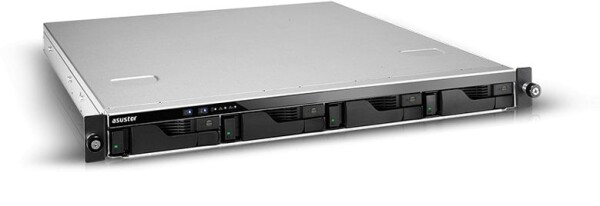 Asustor ASUSTOR AS6504RS+Rail 4 Bay NAS Intel ATOM C3538 Quad-Core 8GB DDR4 GbEx2 2.5 GbEx2 PCIe Gen3 by 8 x1 - 4 link USB 3.2 Gen 1x4