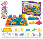 Mamido Mamido Sada kinetického piesku 1200 g s formičkami a podložkou