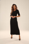 Šaty/Blouse De Lafense 054 Sienna w/r S-2XL čokoláda XXL