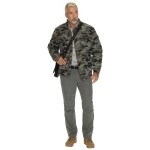 Bushman Pánska košeľa Juan svetlošedá S