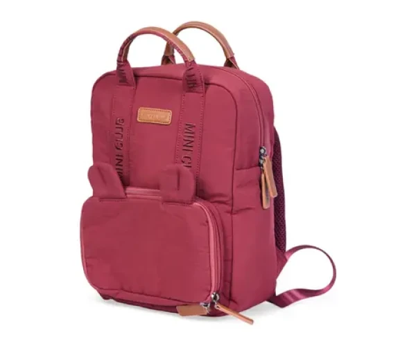 Childhome Detský batoh Mini Club Signature Burgundy (CWKIDSUBU)
