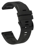 Hurtel silikónový remienok pre Garmin Fenix 3/5X/6X/7X Pre čierna / Remienok