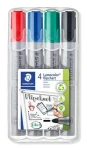 Staedtler Lumocolor / Popisovač na flipchart / sada 4 ks / šírka stopy 2 mm / 4 farby (356 WP4)