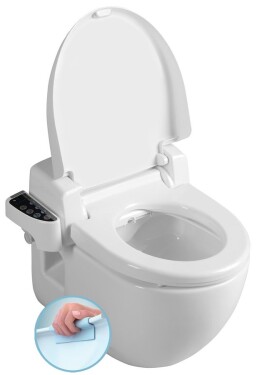 SAPHO - BRILLA závesné WC s elektronickým bidetom BLOOMING NB-R770D-1