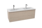 Kúpeľňová skrinka s dvojumývadlom Naturel Ancona 120x46 cm akácia ANCONA2120DV ANCONA2120DV