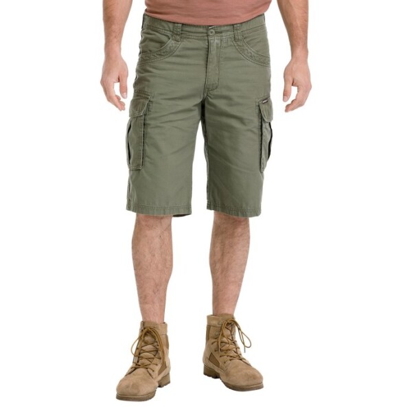 Bushman Pánske ripstopové kraťasy Erwee, tmavá khaki 48
