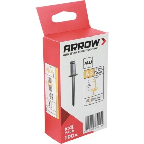 Arrow Tool Group 001102 slepý nit (Ø x d) 5 mm x 12 mm hliník RA 5 X 12 ALU 100ST 100 ks; 001102