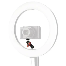 HAMA Twin Ball 72 / rameno s 2 guľovými kĺbmi pre kruhové LED svetlá / 2x 1,4", 7,2 cm (4650)