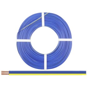 Donau Elektronik 325-223-25 opletenie / lanko 3 x 0.25 mm² + 0.25 mm² modrá, žltá 25 m; 325-223-25