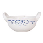 Strömshaga Kameninová misa s uškami Viola Bow Blue