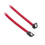 CableMod ModMesh Pravouhlý SATA 3 Kábel 60cm - červená (CM-CAB-RSAT-N60KR-R)