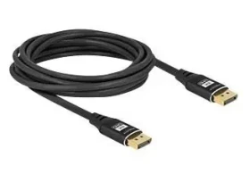 DeLock čierna / Kábel DisplayPort / DisplayPort 1.4 (M) - DisplayPort 1.4 (M) / 5 m / 8K60Hz (80623)