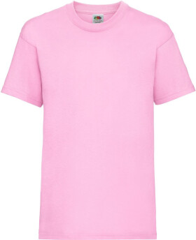Fruit of the Loom Kids Valueweight T Detské tričko 16.1033 svetloružové light pink 128