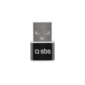 SBS Adaptér USB samec - USB-C samica čierna (TEADAPTUSBTC)