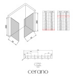 CERANO - Sprchová zástena Walk-in Crystal TL/P - 8 mm - bezvzperový systém - zlatá, transparentné sklo - 160x70x200 CER-8050BD5643