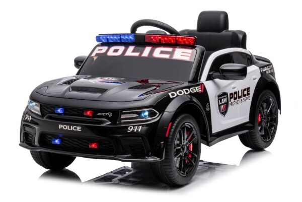 Mamido Elektrické autíčko Dodge Charger policajné čierne